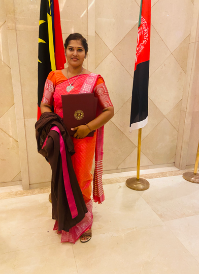 Kajani Arumugasamy Has bagged Outstanding Cake Baker Award